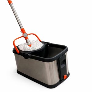 Balde escurridor de acero inoxidable