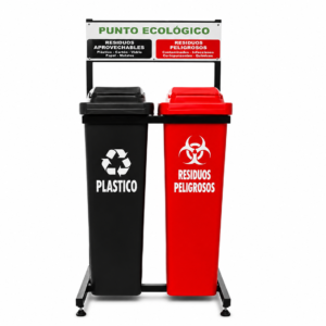 Punto Ecológico de 50 Ltrs Vaivén, 2 puestos.