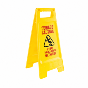 Aviso piso mojado