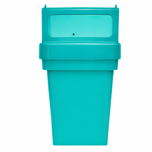 PAPELERA 50 LTRS TAPA ALTA RECTANGULAR - Imagen 1