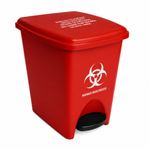 Papelera 12Ltrs Colplast Rectangular pedal - Imagen 1