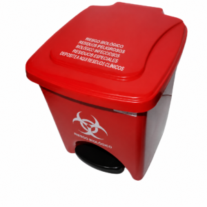 Papelera 22 Ltrs pedal cuadrada