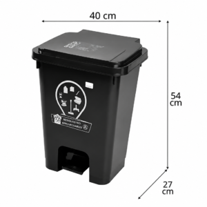 Papelera Pedal de 35Ltrs