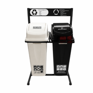 Punto Ecológico 35 Ltrs Vaivén, 2 puestos.