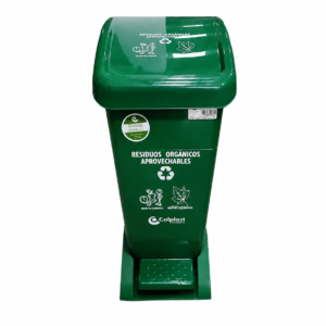 Papelera 30 Ltrs Pedal Colplast