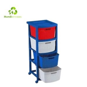 Cajonero Apariencia Rattan 4 Gavetas RIMAX
