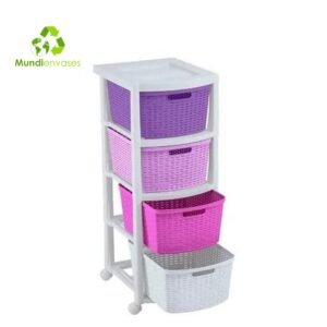 Cajonero plástico 4 Gabetas RIMAX