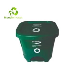 Papelera 20 Ltrs pedal cuadrada