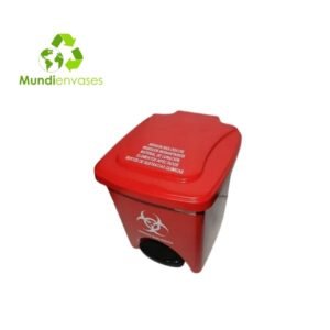 Papelera 22 Ltrs pedal cuadrada