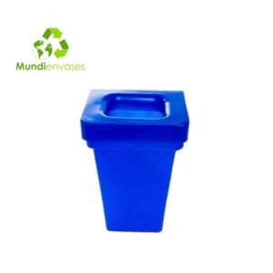 Papelera 50 Ltrs tapa agujero Rectangular