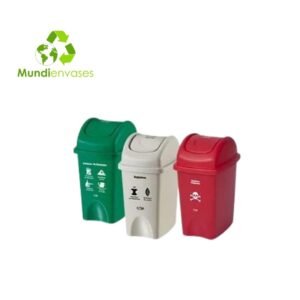Papelera Tapa Vaivén Estra 10 Ltrs