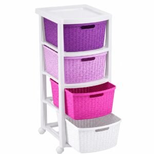Cajonero plástico 4 Gabetas RIMAX