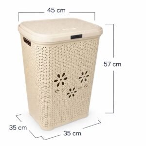 CESTA RATTAN DE FLORES